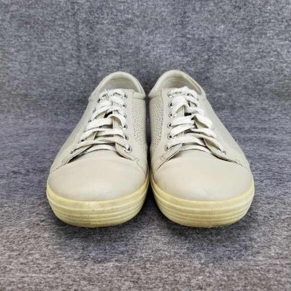 ✅Ecco Soft 7 HydroMax Grey Leather Spike-less Golf Shoes Womens EU 41 Extra Wide - Picture 5 of 12